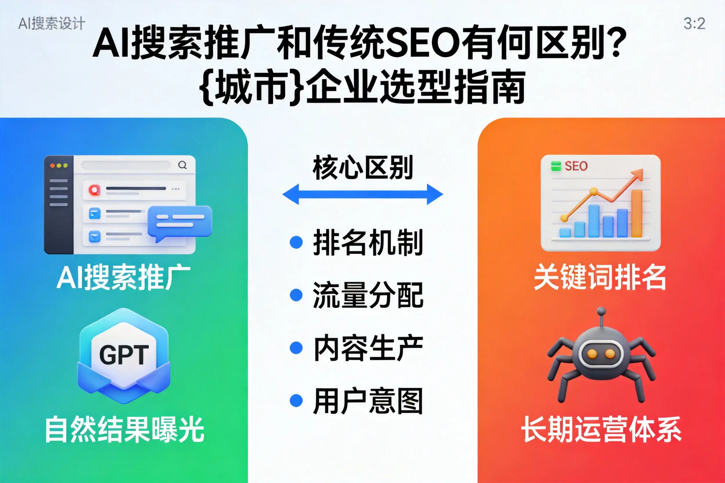 AI搜索推广和传统SEO有何区别？安庆企业选型指南