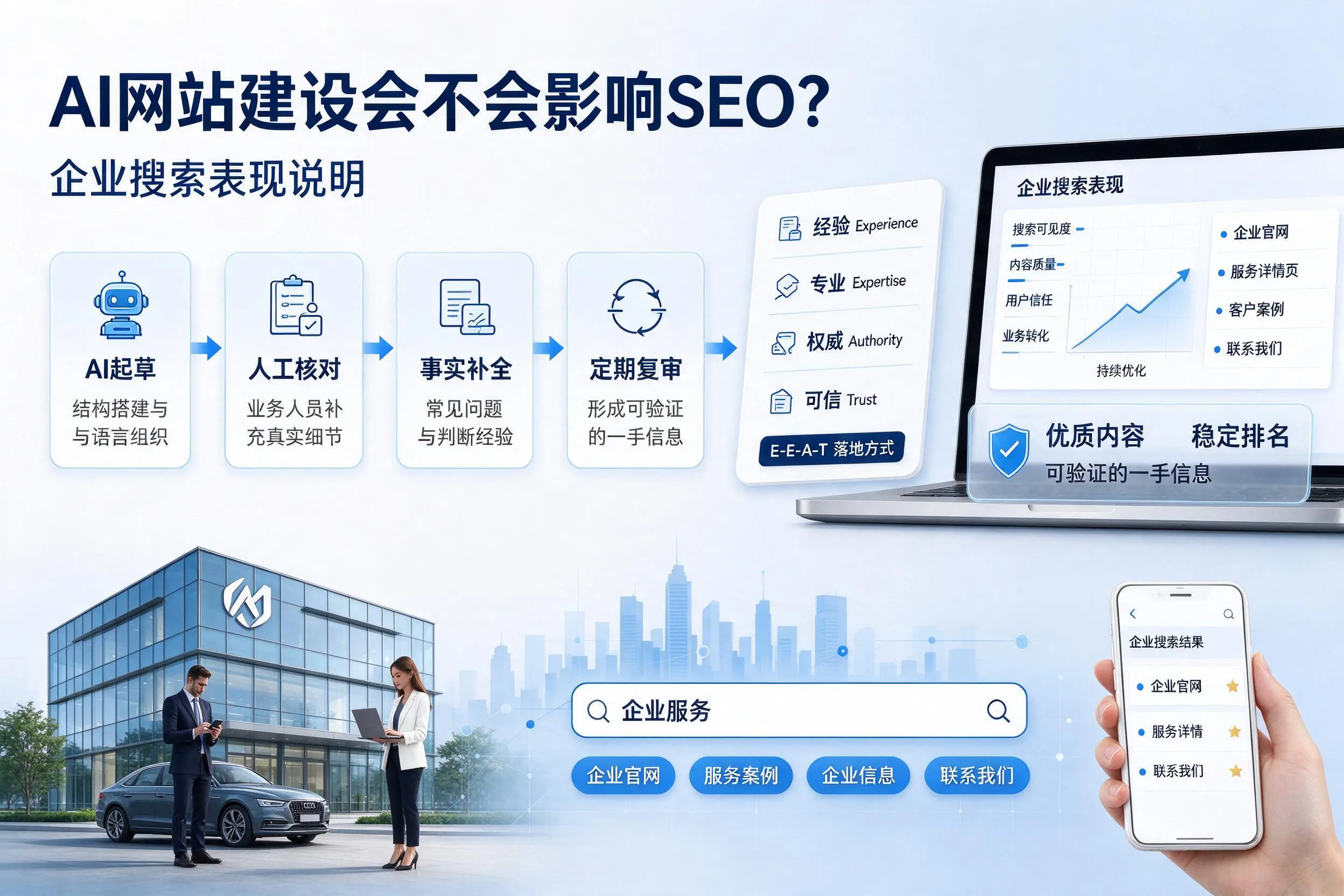 AI网站建设会不会影响SEO？安庆企业搜索表现说明