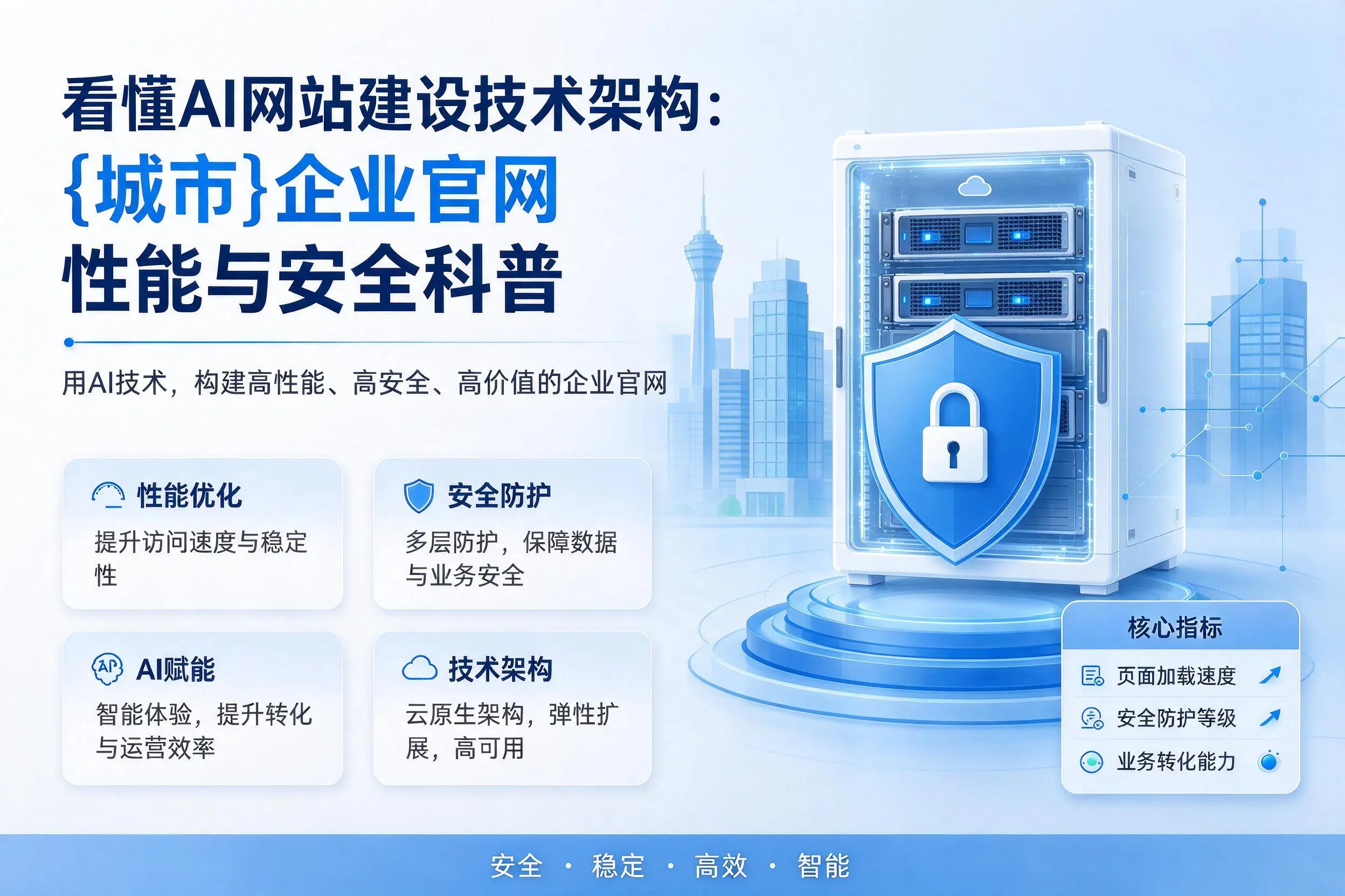 看懂AI网站建设技术架构：安庆企业官网性能与安全科普